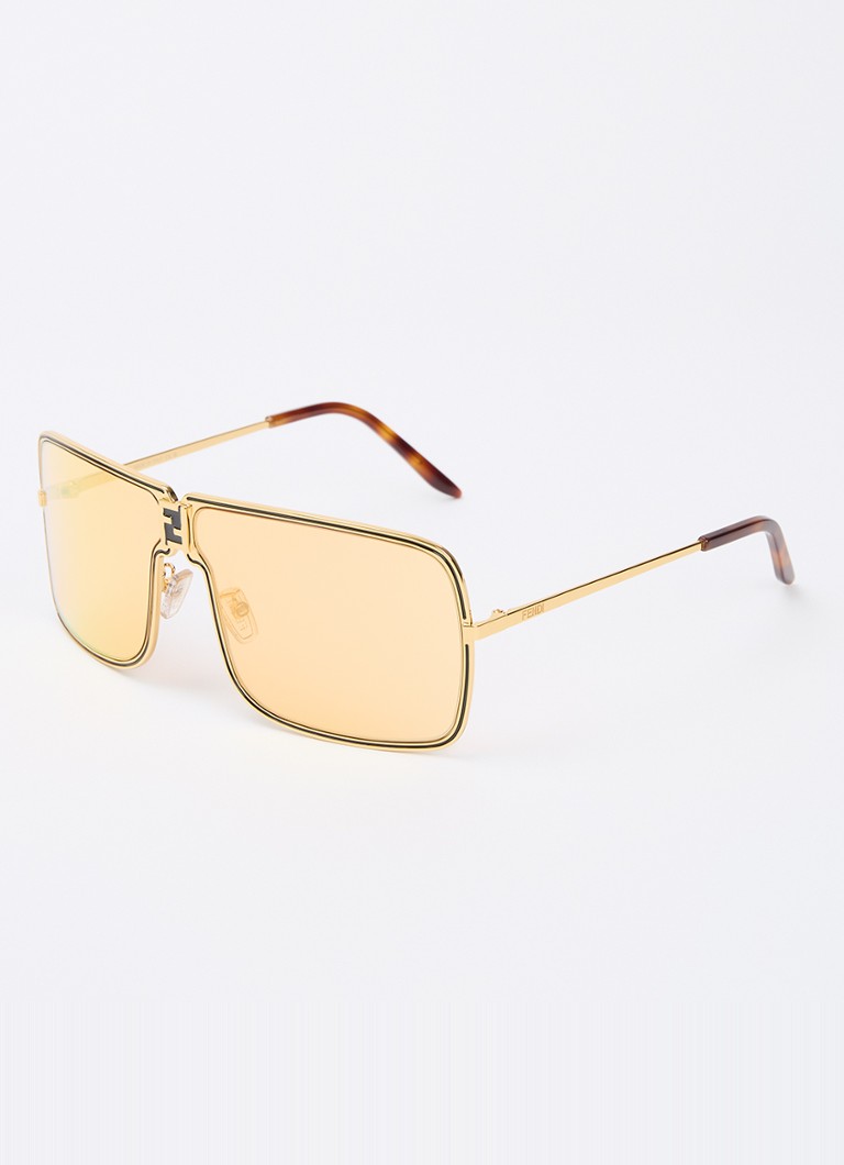 Fendi Dames Fendiness zonnebril FE40195U Goud - Deal