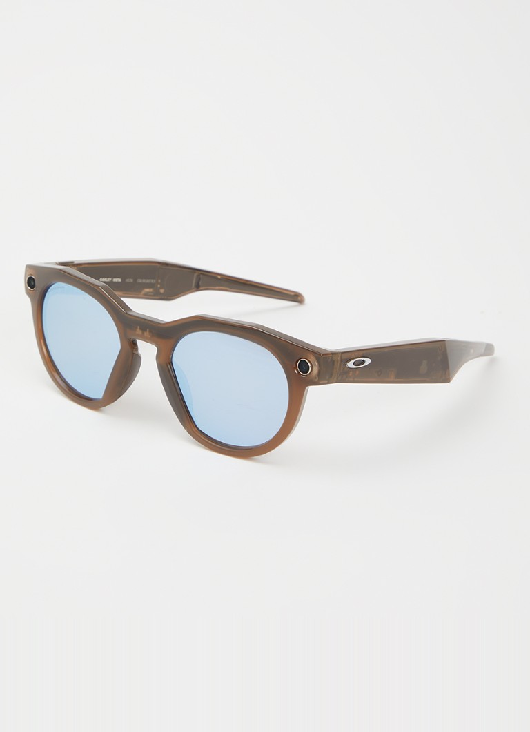 Oakley Heren Meta HSTN zonnebril gepolariseerd OW8002 Bruin - Deal