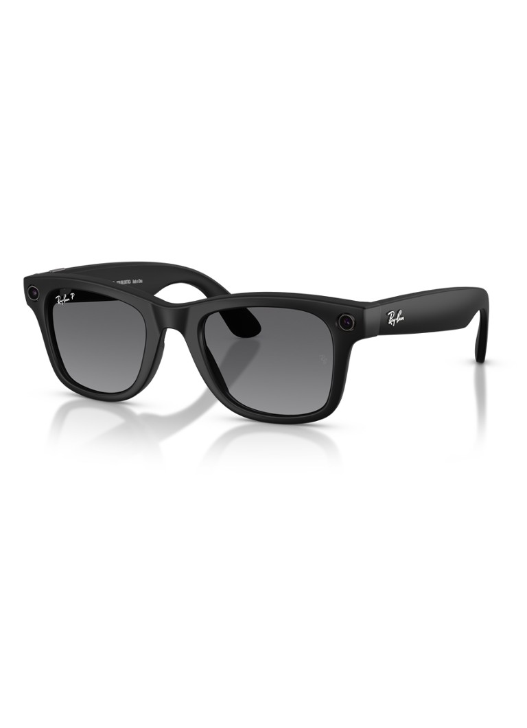 Ray-Ban Heren Meta Wayfarer zonnebril gepolariseerd RW4012 Zwart-01 - Deal