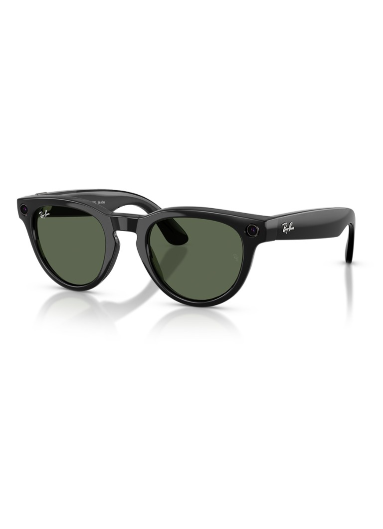 Ray-Ban Heren Meta Low Bridge Fit Headliner zonnebril RW4013F Zwart-01 - Deal