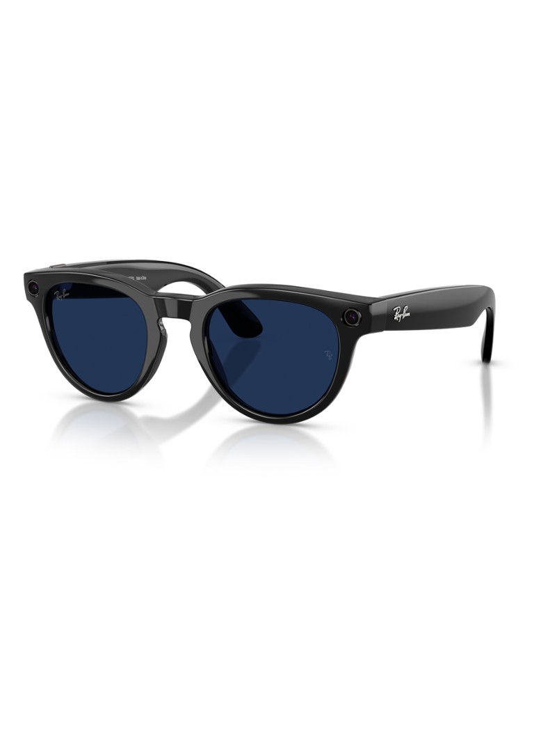 Ray-Ban Heren Meta Low Bridge Fit Headliner RW4013F Zwart - Deal