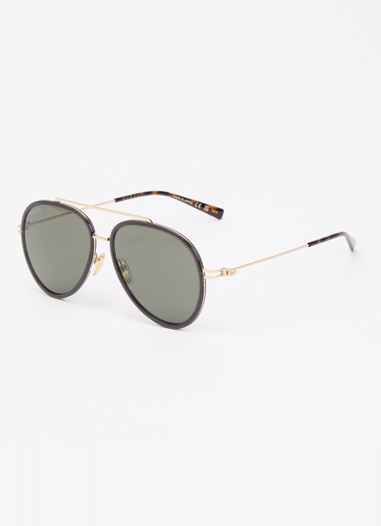 Gucci Dames Piloten zonnebril GG1981S Goud - Deal