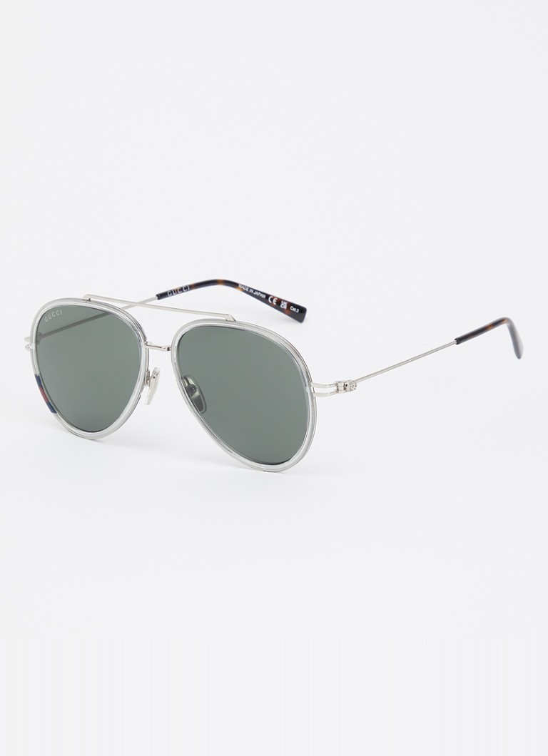 Gucci Dames Piloten zonnebril GG1981S Zilver - Deal