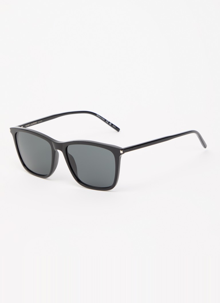 Saint Laurent Heren Wayfarer zonnebril YS000907 Zwart