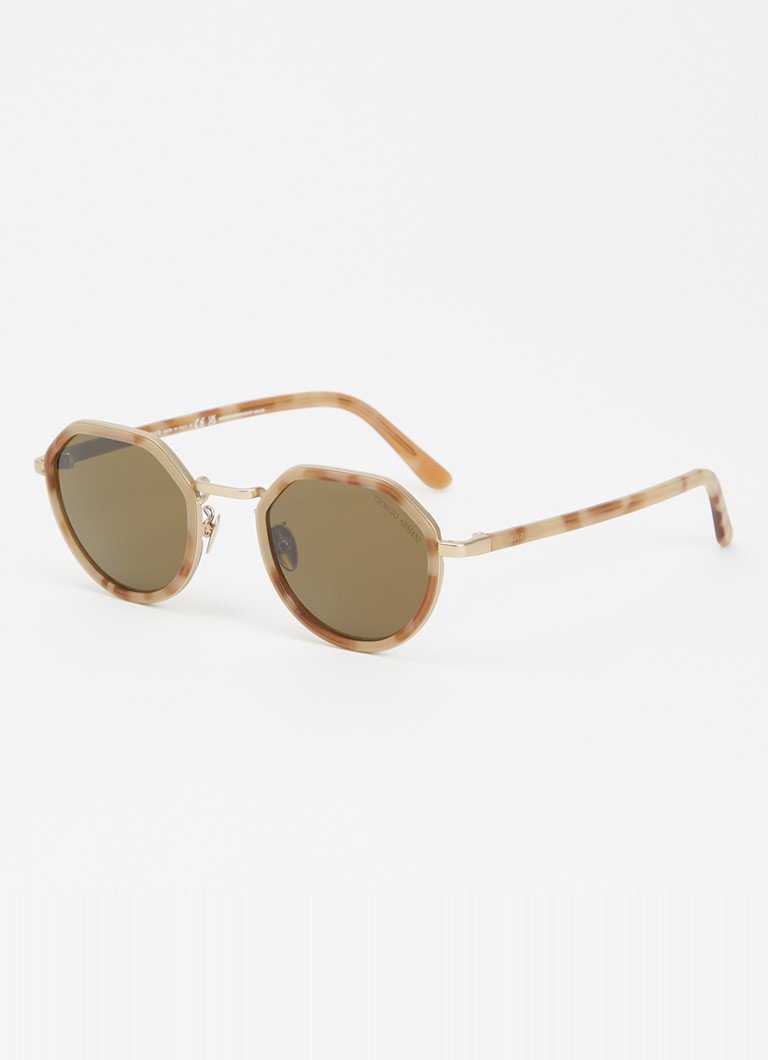 Armani Heren Retro zonnebril AR6181 Beige