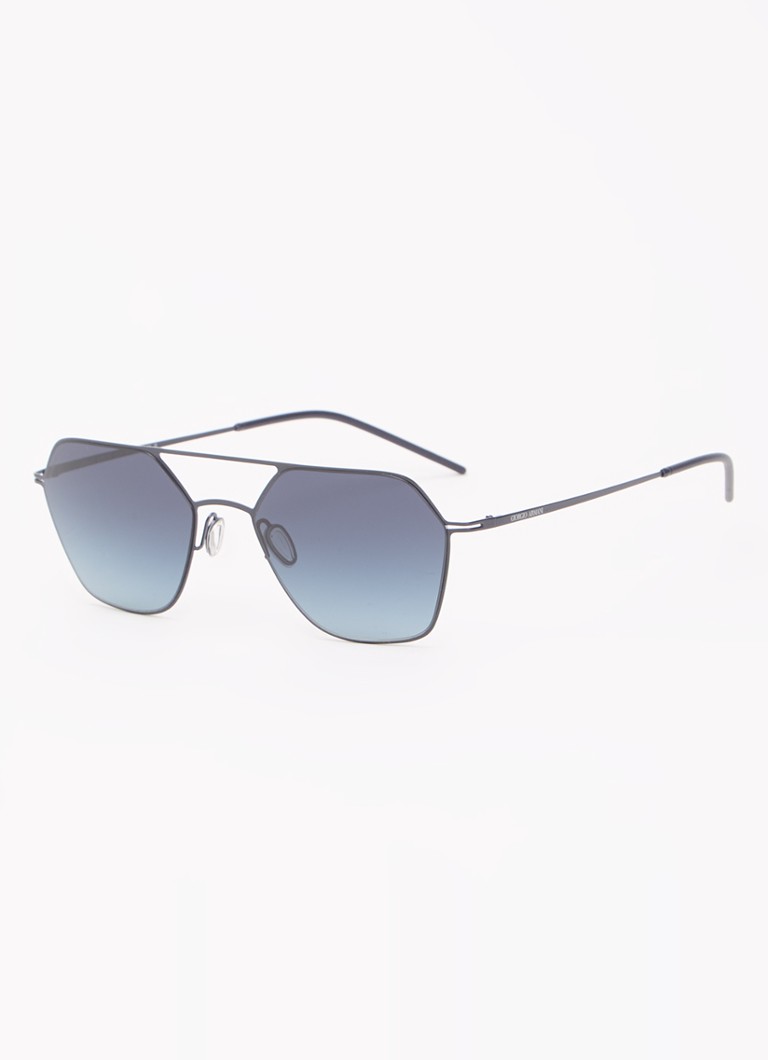 Armani Heren Piloten zonnebril AR6185 Donkerblauw