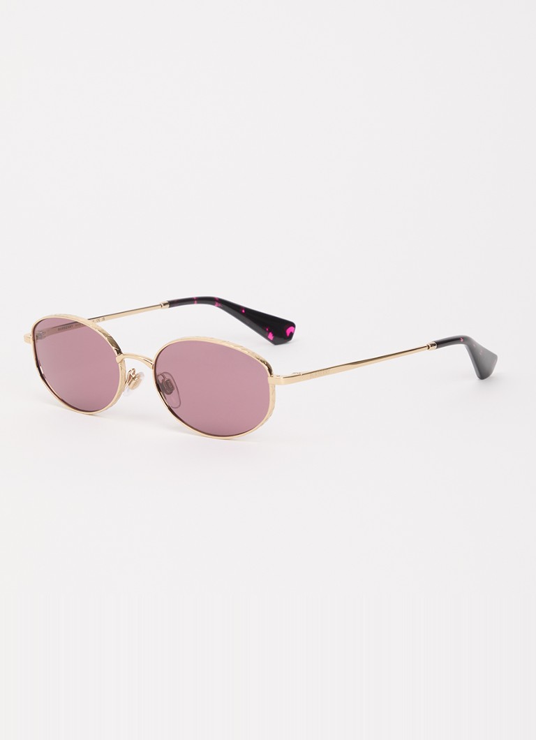 Burberry Dames Retro zonnebril BE3169 Goud - Deal
