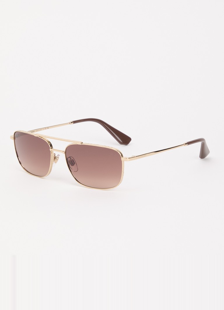 Burberry Heren Piloten zonnebril BE3170 Goud