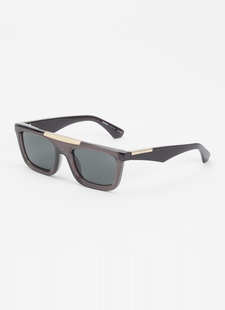 Burberry Heren Wayfarer zonnebril BE4451U Grijs