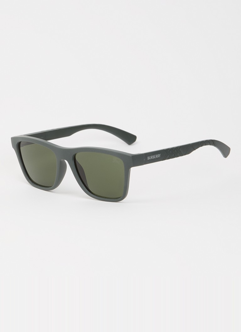 Burberry Heren Wayfarer zonnebril BE4482U Olijfgroen - Deal