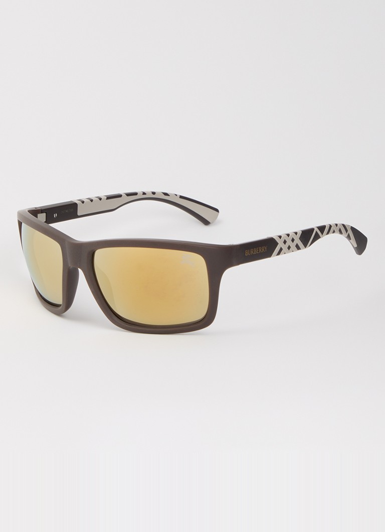 Burberry Heren Wayfarer zonnebril BE4483 Bruin - Deal