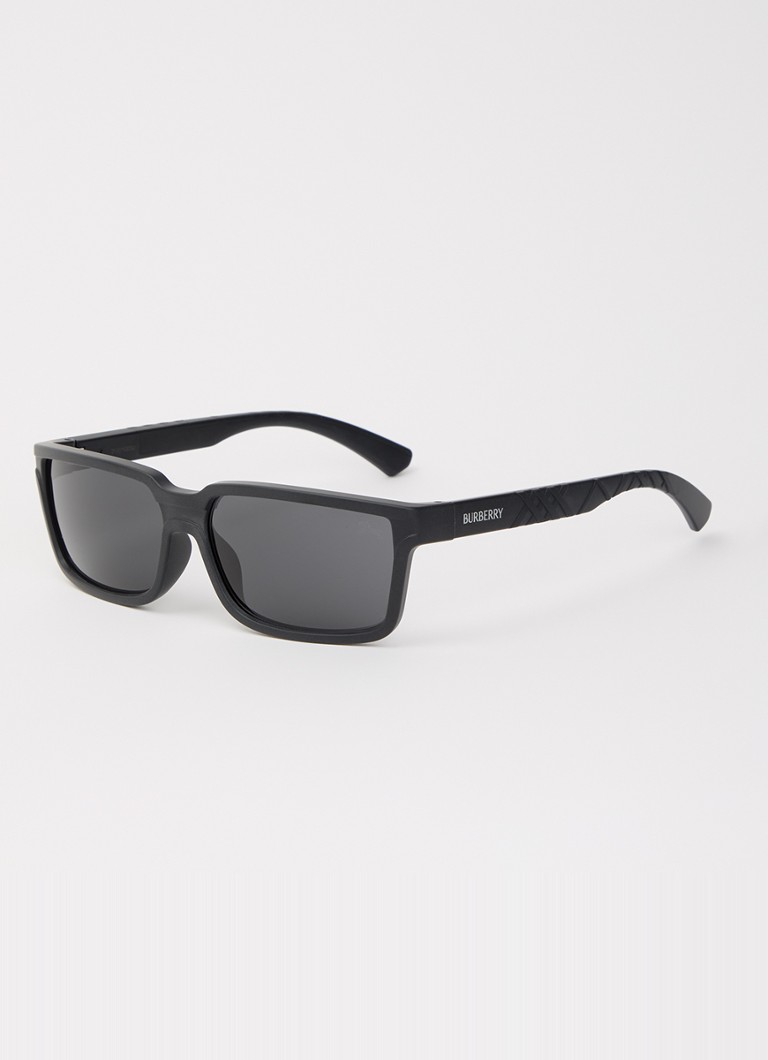 Burberry Heren Wayfarer zonnebril BE4495D Zwart - Deal