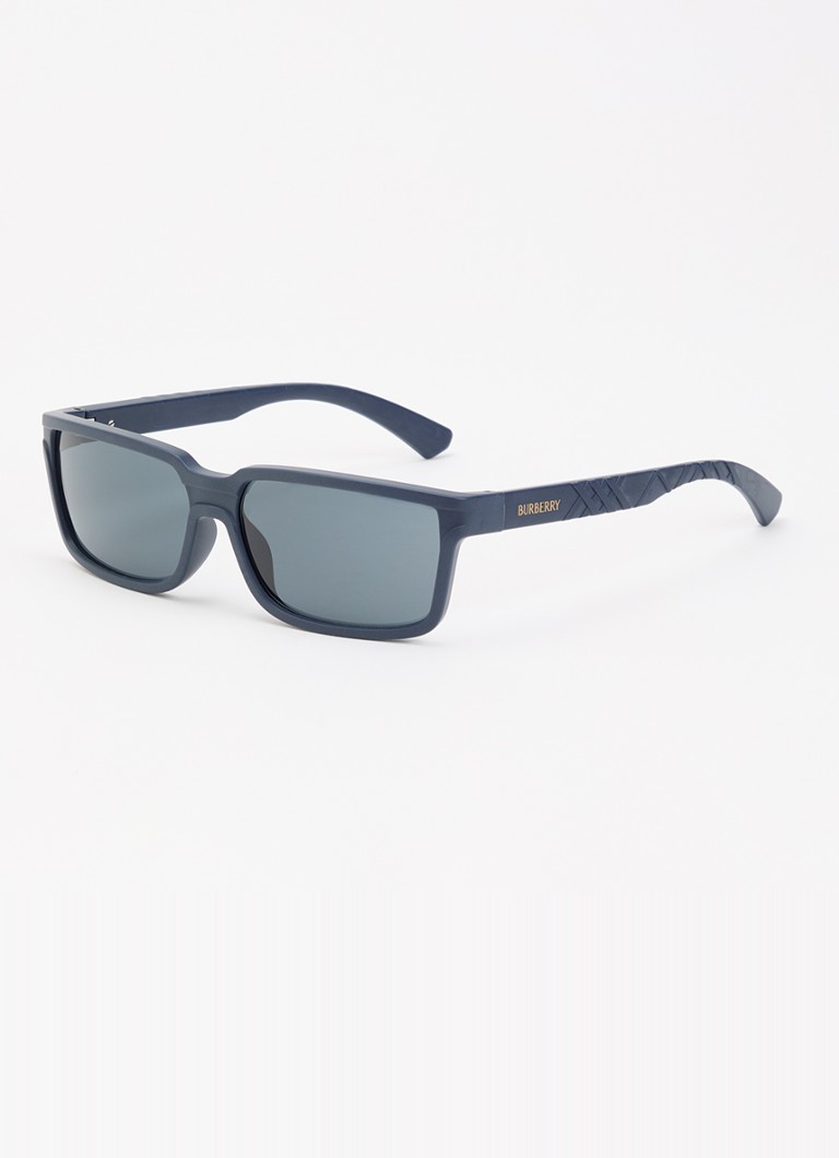 Burberry Heren Wayfarer zonnebril BE4495D Donkerblauw - Deal