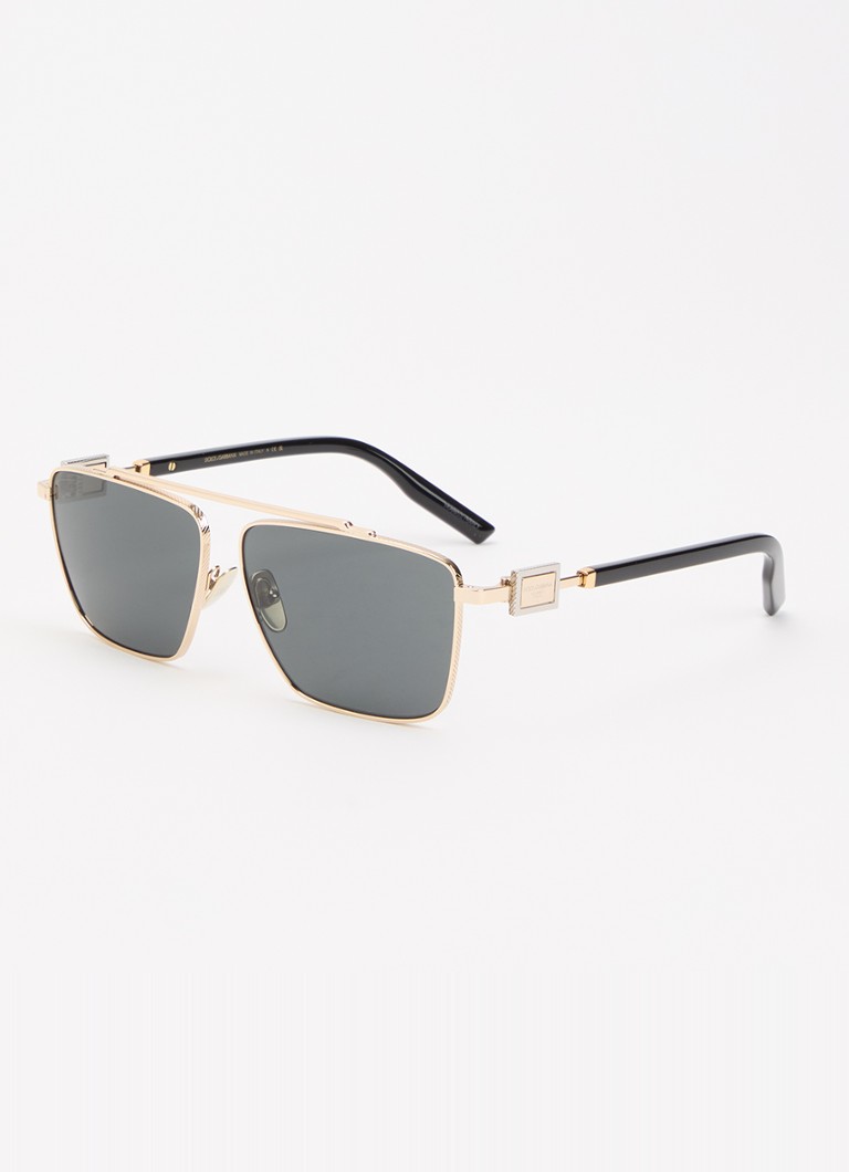 Dolce & Gabbana Heren Piloten zonnebril DG2336 Goud