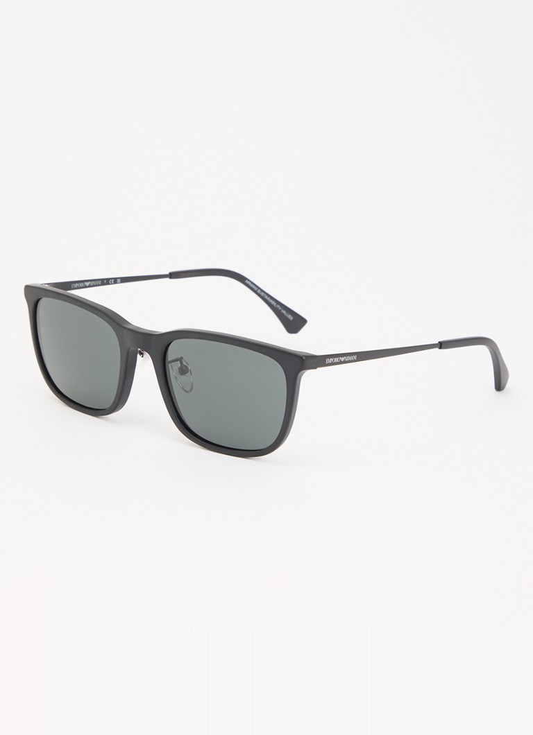 Armani Heren Wayfarer zonnebril EA4275D Zwart - Deal