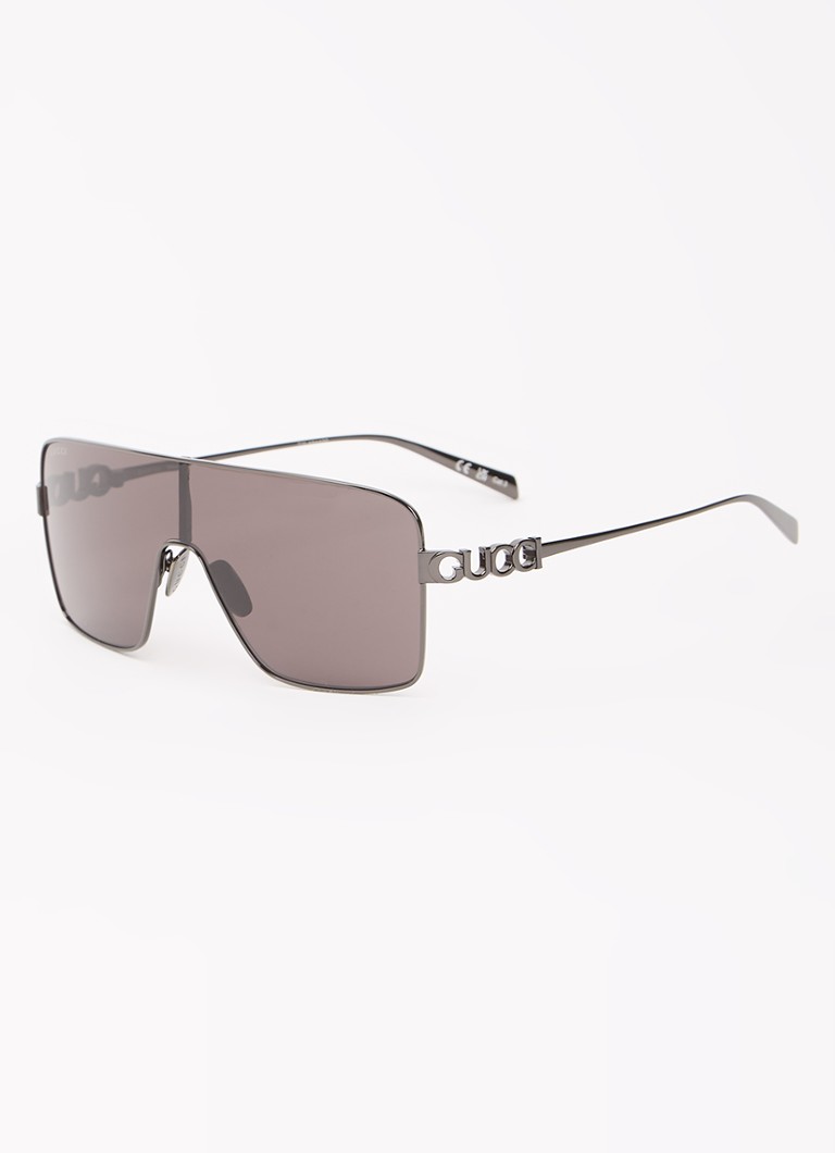 Gucci Dames Shield zonnebril GG1936S Zwart