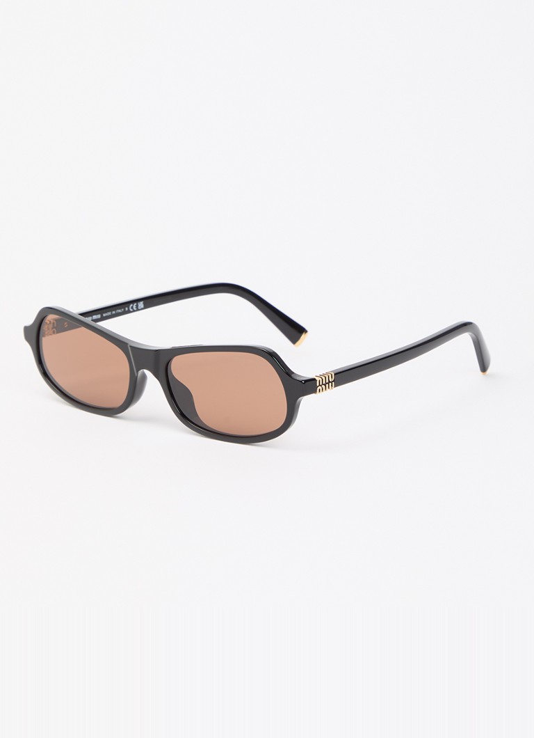 Miu Miu Dames Retro zonnebril MU B10SU Zwart - Deal