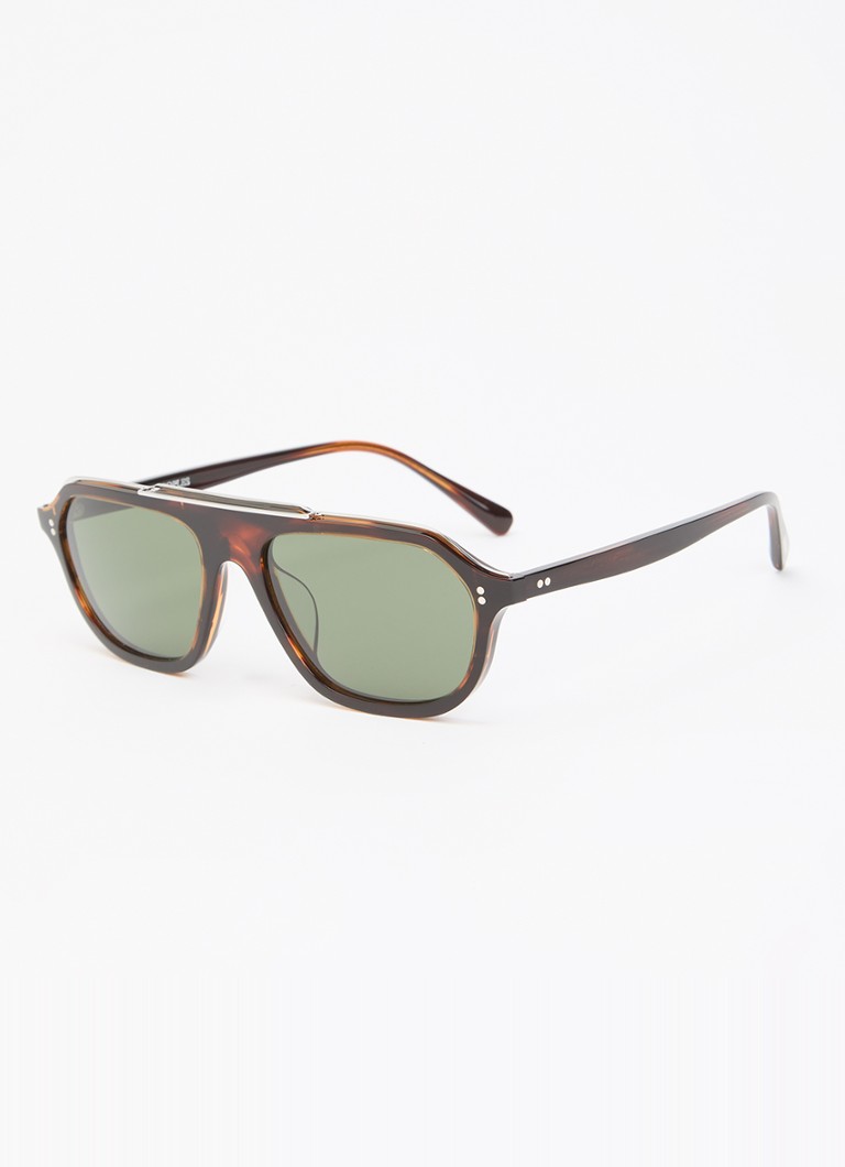 Oliver Peoples Heren Piloten zonnebril OV5613SU Donkerbruin - Deal