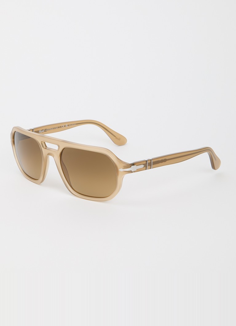 Persol Heren Guido zonnebril gepolariseerd PO3393S Beige - Deal