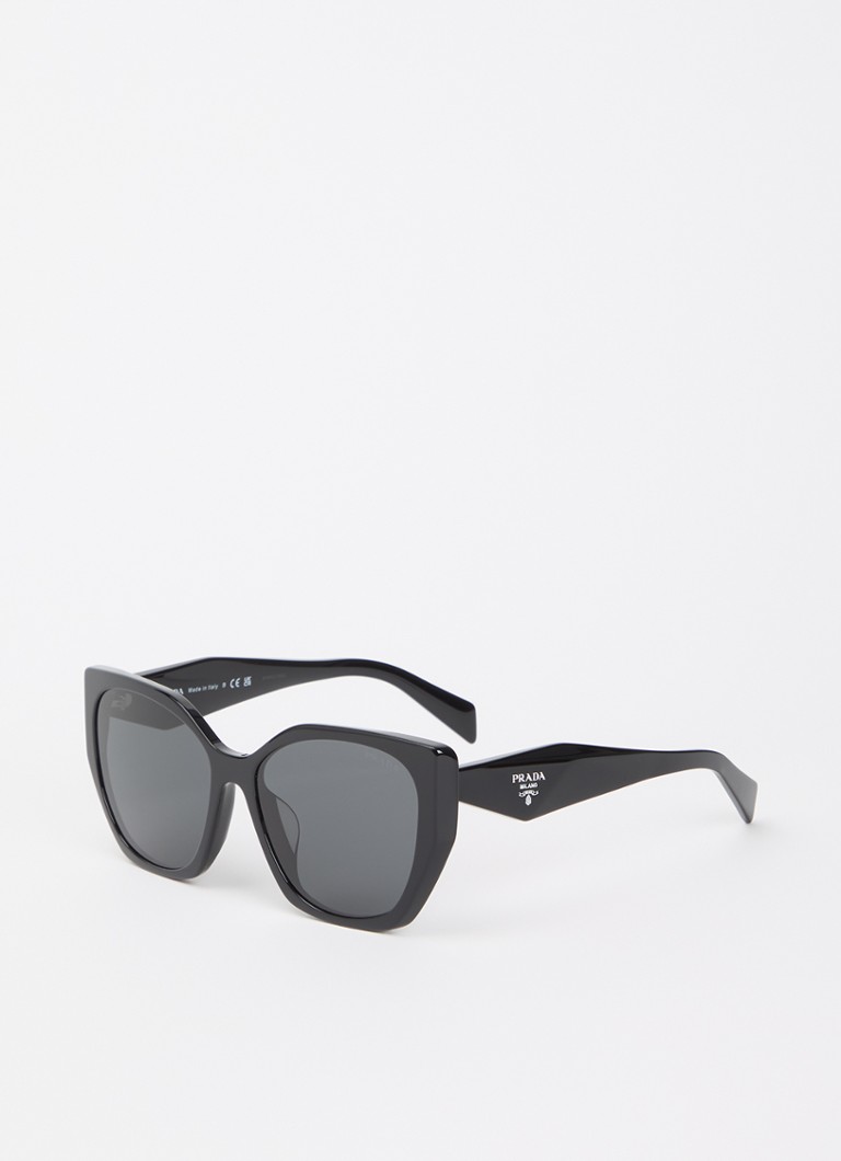 Prada Dames Butterfly zonnebril PR 19ZS Zwart - Deal