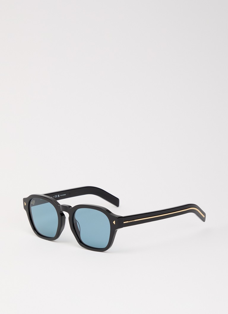 Heren Wayfarer zonnebril PR A16SF - Gepolariseerd, Diepzwart