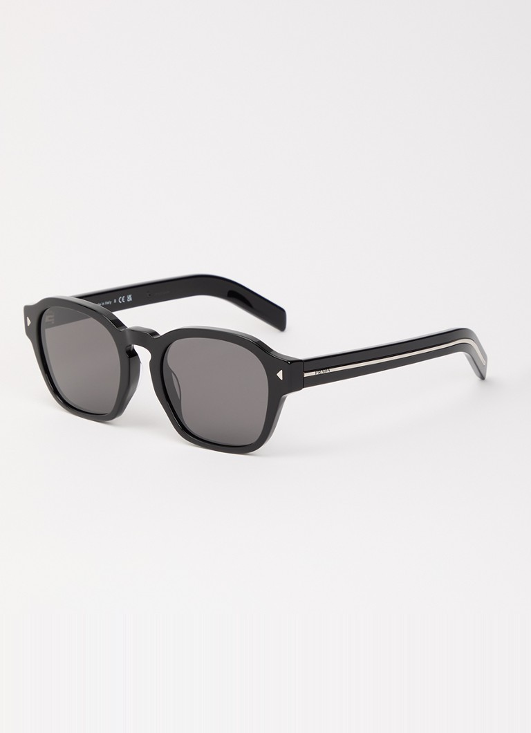 Prada Heren Wayfarer zonnebril gepolariseerd PR A16SF Zwart - Deal