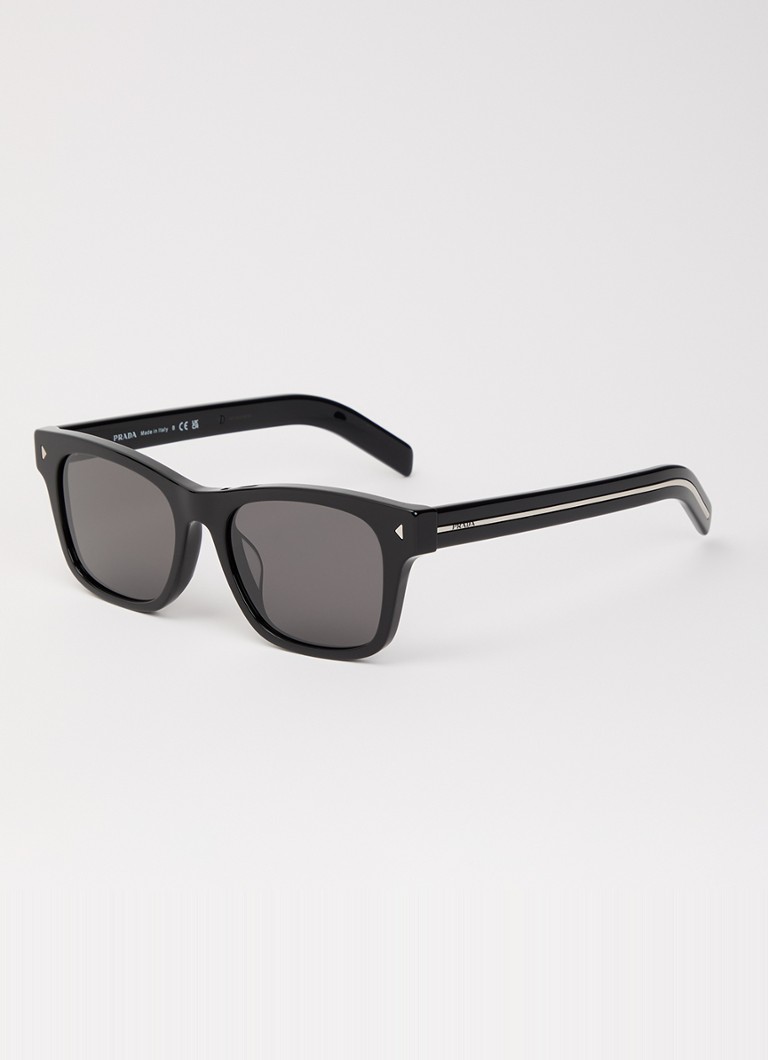 Prada Heren Wayfarer zonnebril PR A17SF Zwart - Deal