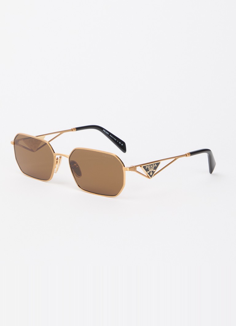 Prada Dames Piloten zonnebril PS A51S Goud - Deal