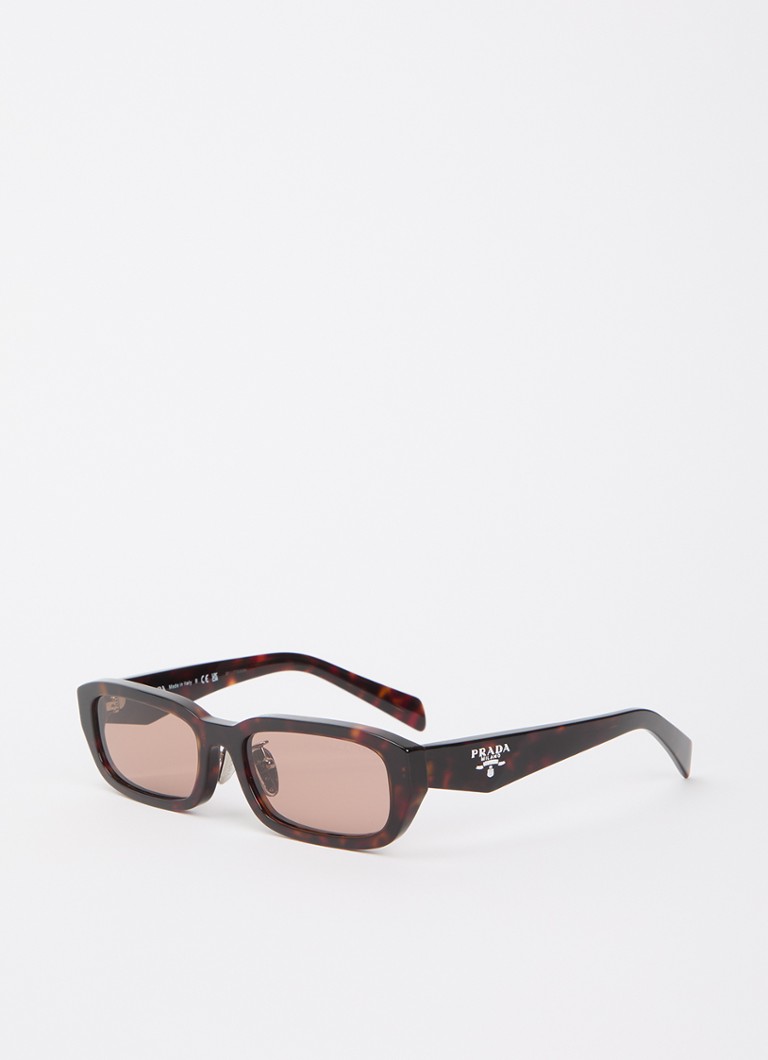 Prada Dames Retro zonnebril PR B06SF Donkerbruin - Deal