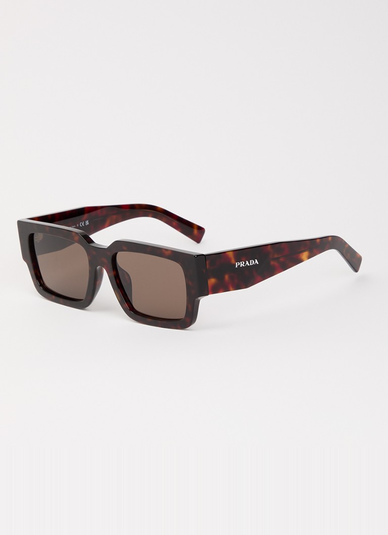 Prada Dames Wayfarer zonnebril PR B17SF Donkerbruin - Deal