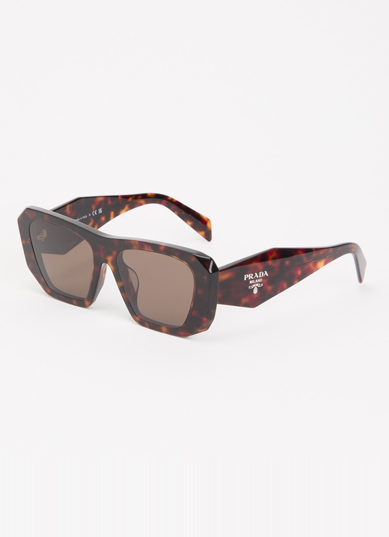 Prada Dames Wayfarer zonnebril PRB18SF Donkerbruin - Deal