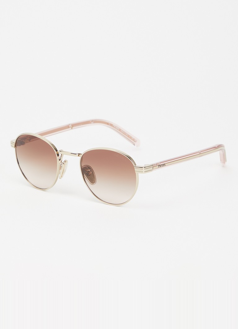 Prada Dames Retro zonnebril PR B52S Goud - Deal