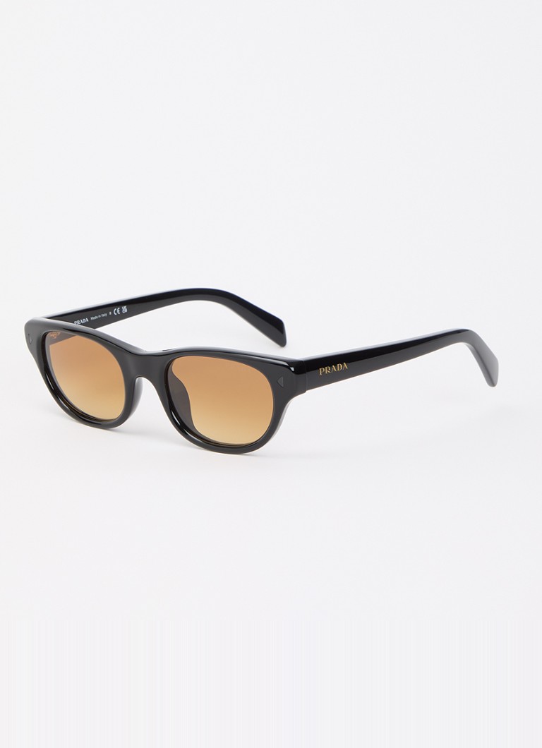 Prada Dames Wayfarer zonnebril PR C08S Zwart - Deal