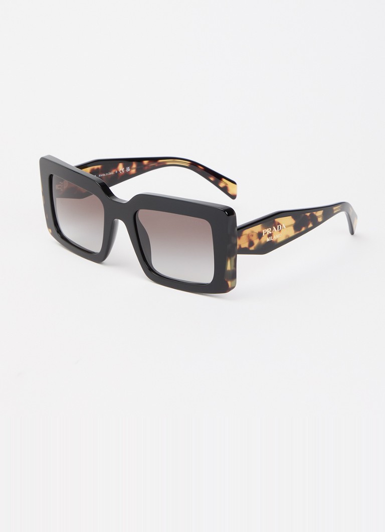 Prada Dames Butterfly zonnebril PR D01S Zwart - Deal