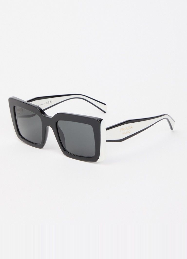 Prada Dames Butterfly zonnebril PR D01S Zwart - Deal