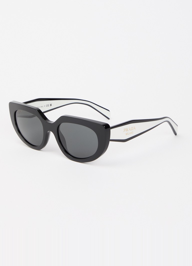 Prada Dames Cat Eye zonnebril PR D02S Zwart - Deal