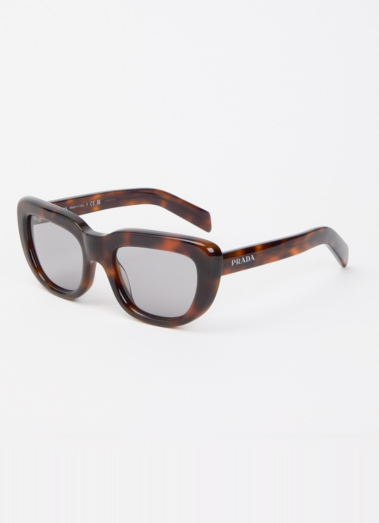 Prada Dames Cat Eye zonnebril PR D07S Bruin - Deal