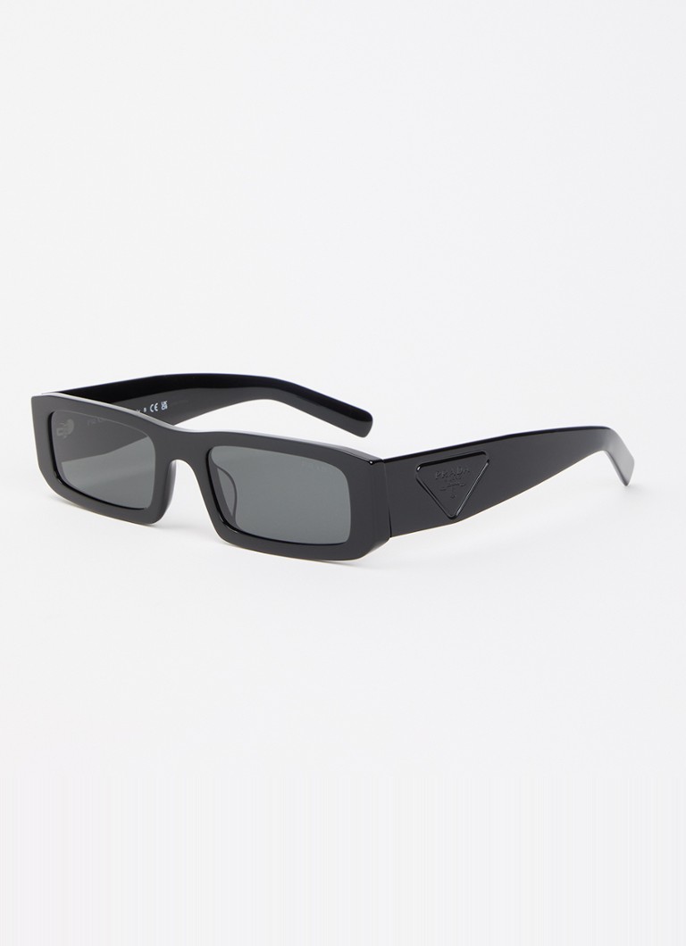 Prada Dames Retro zonnebril PR D09SD Zwart - Deal