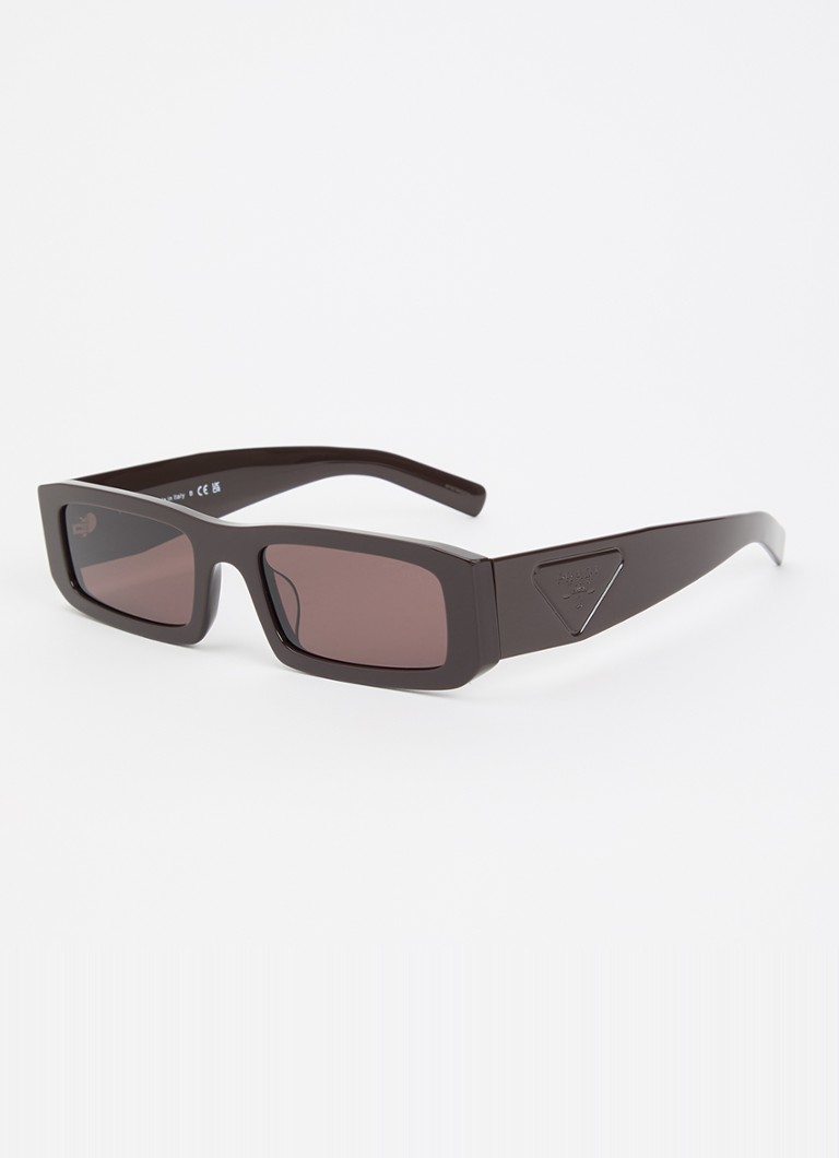 Prada Dames Retro zonnebril PRD09SD Donkerbruin - Deal