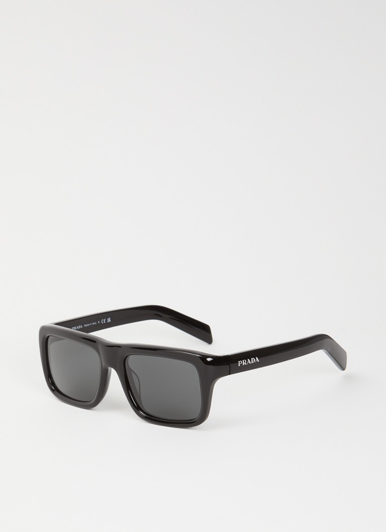Prada Heren Wayfarer zonnebril PR D11SF Zwart - Deal