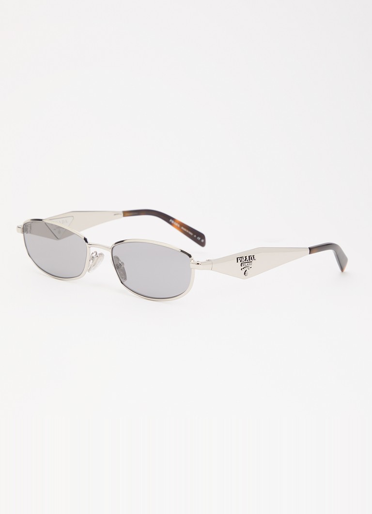 Prada Dames Retro zonnebril PR D51S Zilver - Deal