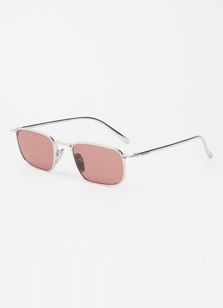 Prada Dames Retro zonnebril PR D52S Zilver - Deal