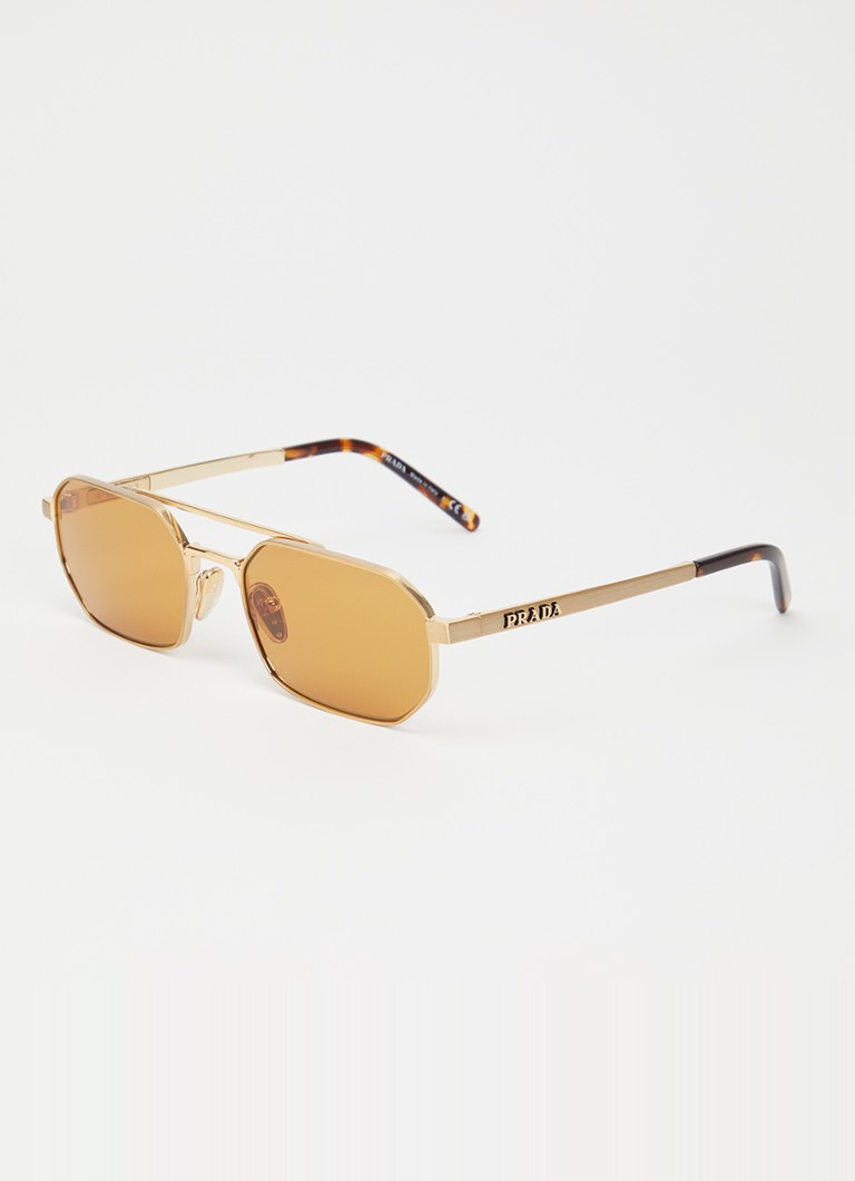 Prada Heren Retro zonnebril PR D53S Goud - Deal
