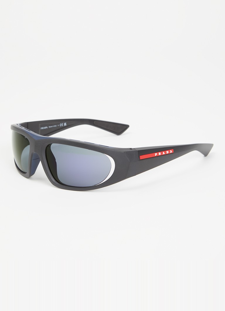 Prada Linea Rossa Dames Retro zonnebril PSB03S Zwart - Deal