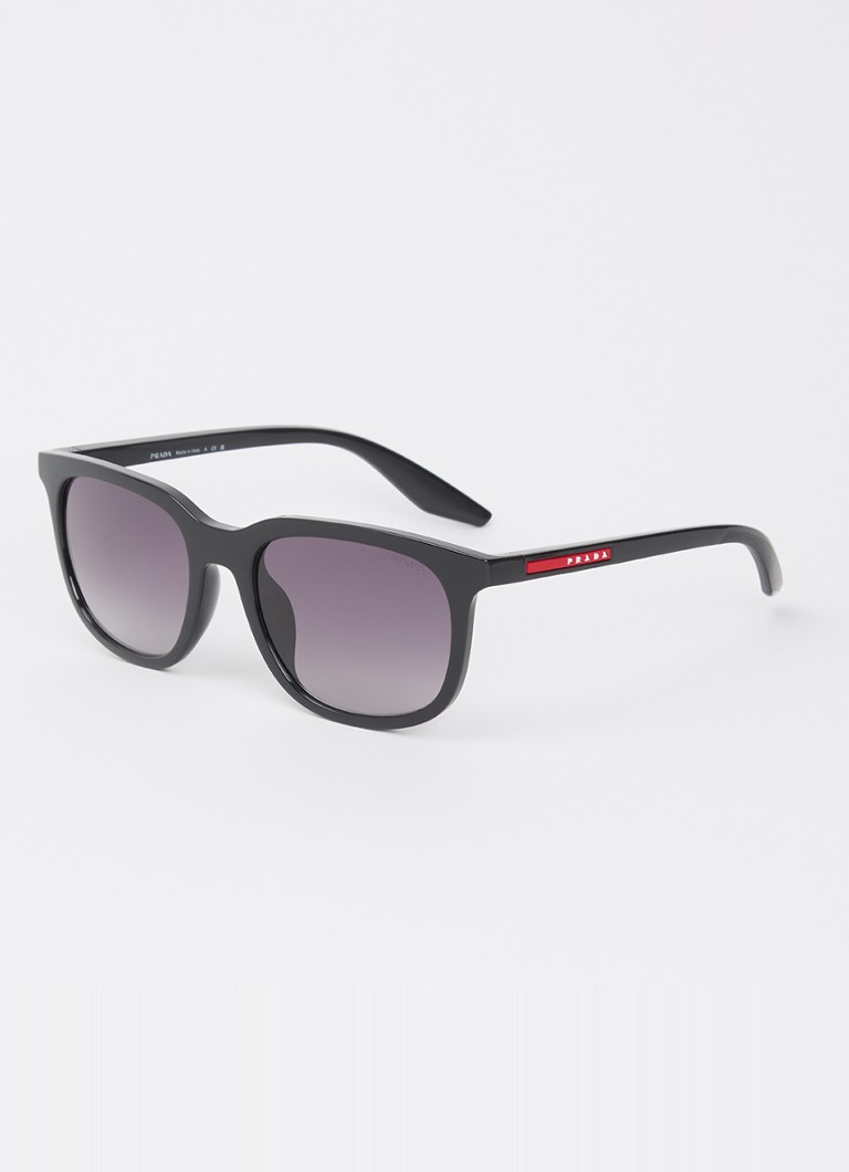 Prada Linea Rossa Heren Wayfarer zonnebril PS B09SU Zwart - Deal