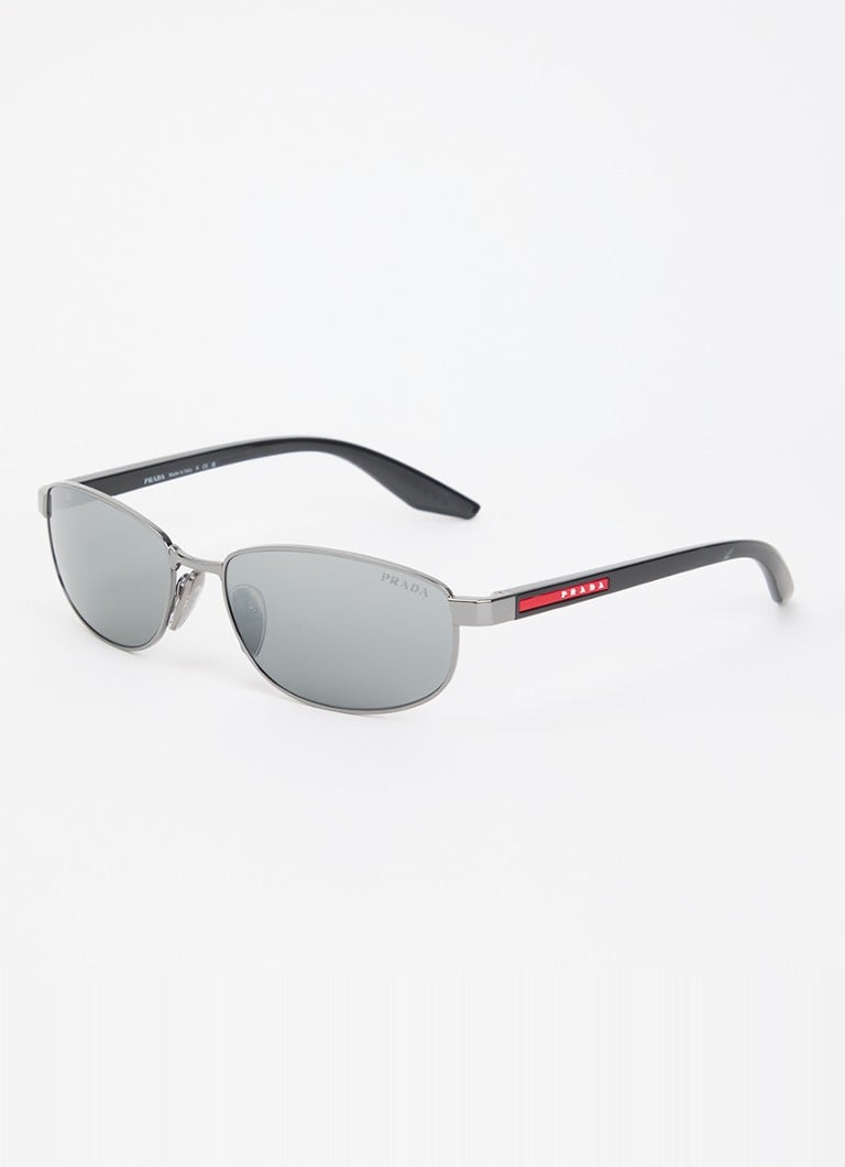Prada Linea Rossa Heren Retro zonnebril PS B53S Grijs - Deal