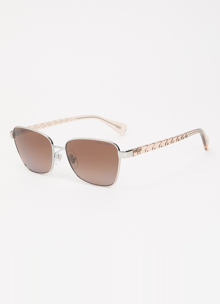 Ralph Lauren Heren Retro zonnebril gepolariseerd RA4149 Zilver - Deal