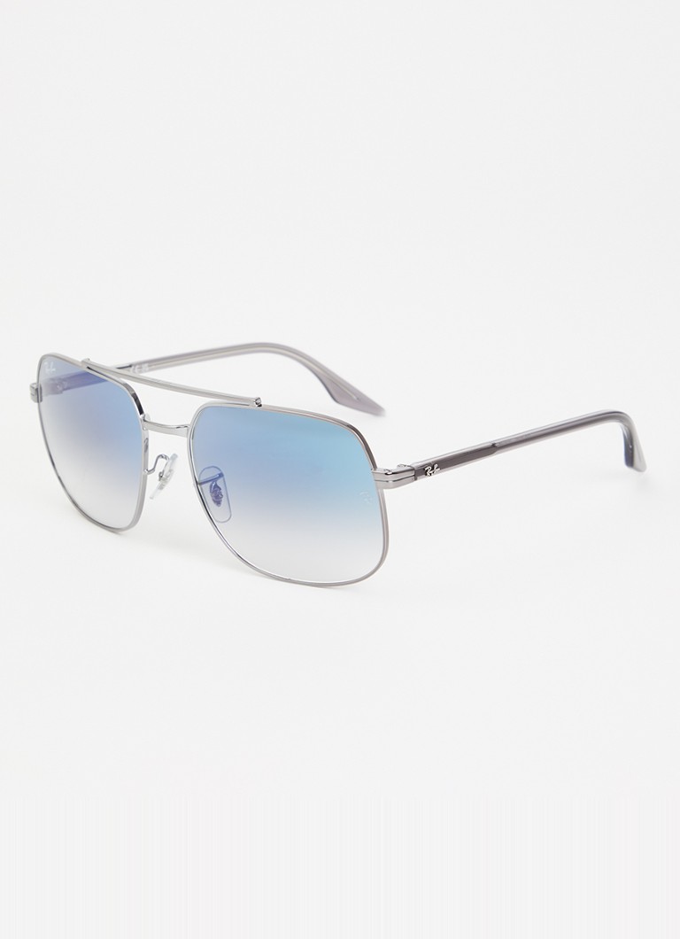 Ray-Ban Dames Piloten zonnebril RB3699 Zilver - Deal