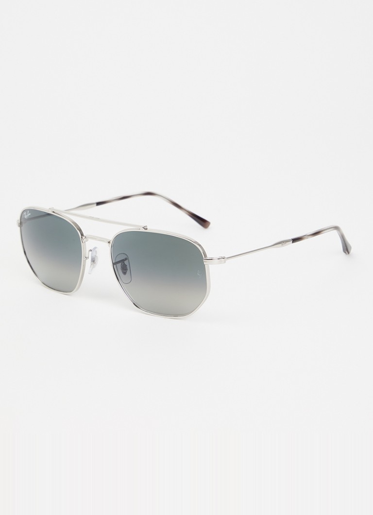 Ray-Ban Dames Piloten zonnebril RB3707 Zilver - Deal