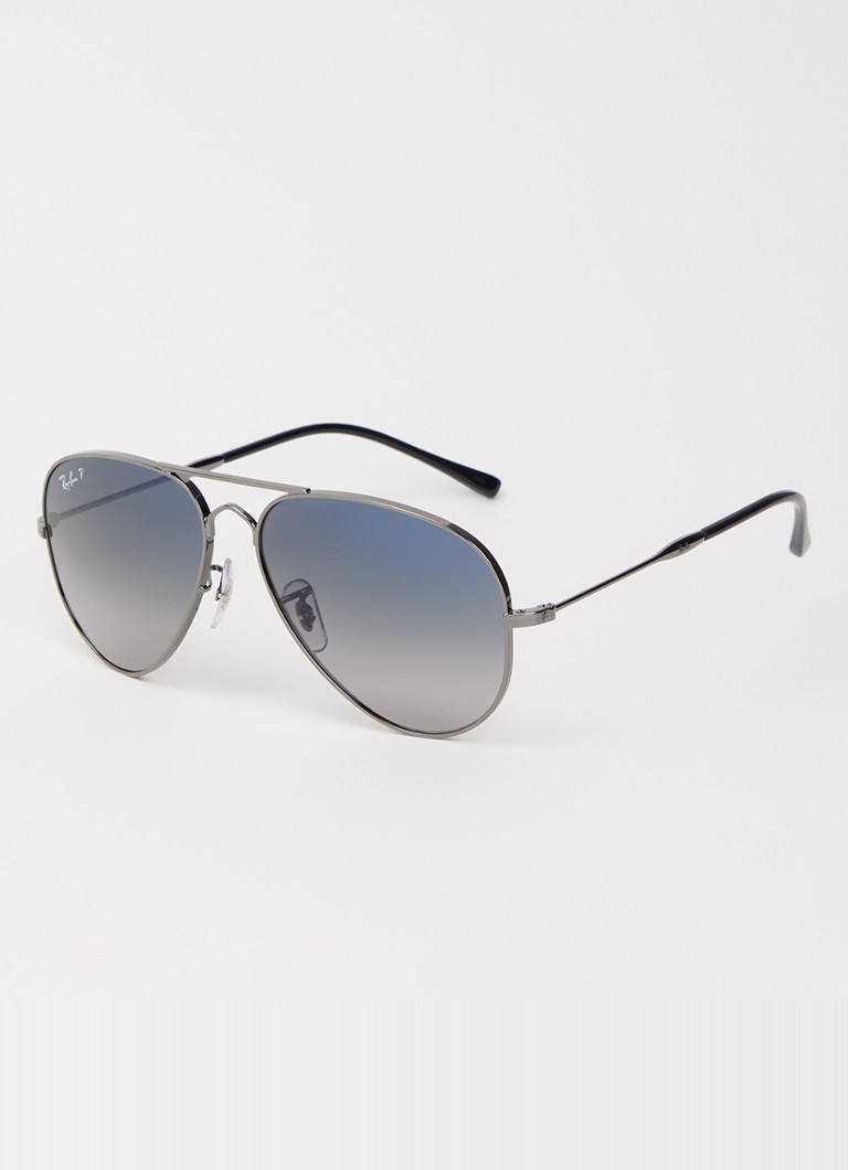 Ray-Ban Dames Old Aviator zonnebril gepolariseerd RB3825 Zilver - Deal